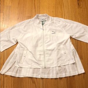 PUMA pure white track jacket